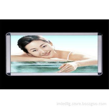 Edge Lit Aluminum Led Backlit Light Box Advertising , Metal